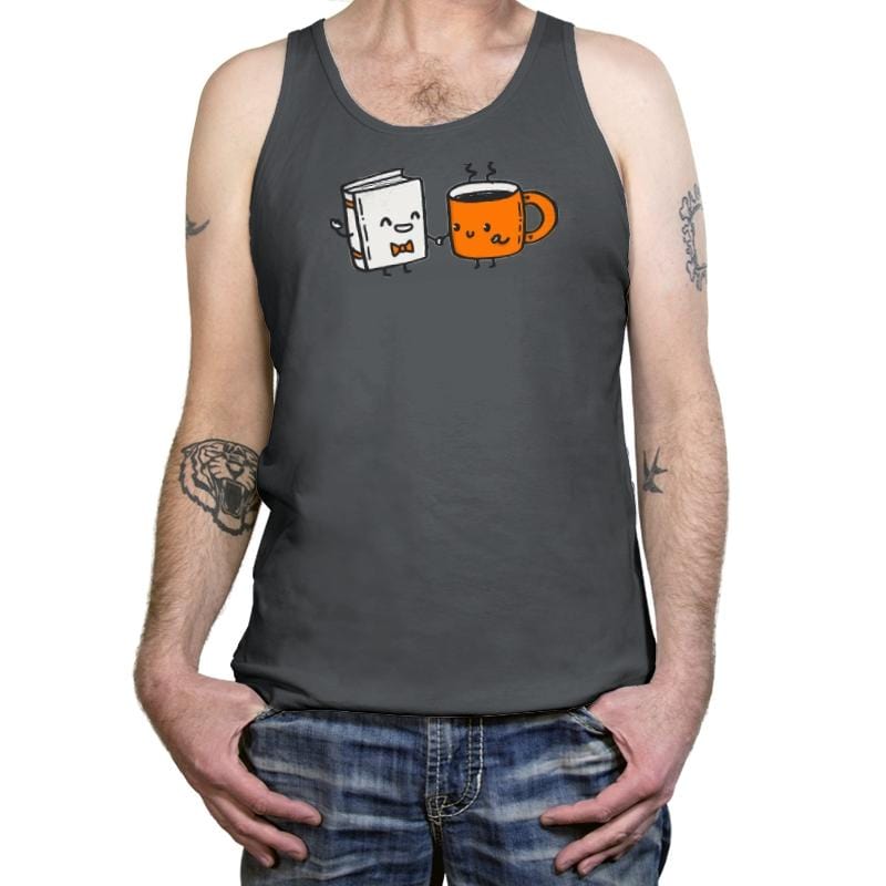 Nerdy and Hottie - Tanktop Tanktop RIPT Apparel X-Small / Asphalt