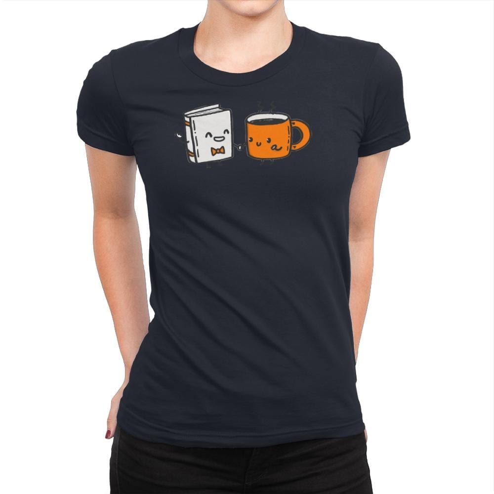 Nerdy and Hottie - Womens Premium T-Shirts RIPT Apparel Small / Midnight Navy