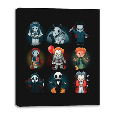 Nerdy Halloween - Canvas Wraps Canvas Wraps RIPT Apparel 16x20 / Black