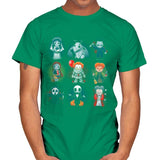 Nerdy Halloween - Mens T-Shirts RIPT Apparel Small / Kelly Green