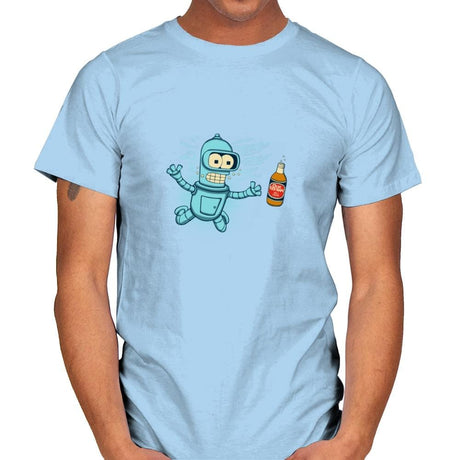 Nevbeermind - Mens T-Shirts RIPT Apparel Small / Light Blue