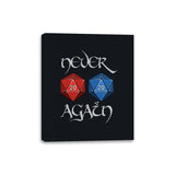 Never Again - Canvas Wraps Canvas Wraps RIPT Apparel 8x10 / Black