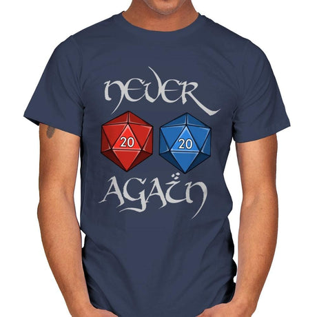 Never Again - Mens T-Shirts RIPT Apparel Small / Navy