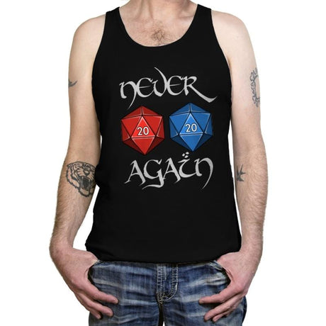 Never Again - Tanktop Tanktop RIPT Apparel X-Small / Black