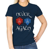 Never Again - Womens T-Shirts RIPT Apparel Small / Navy