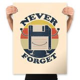 Never Forget Me - Prints Posters RIPT Apparel 18x24 / Natural