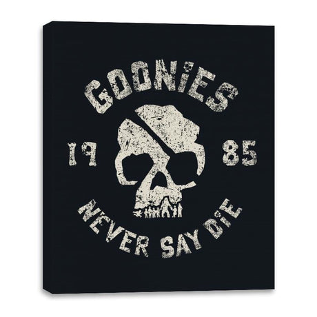 Never Say Die - Canvas Wraps Canvas Wraps RIPT Apparel 16x20 / Black