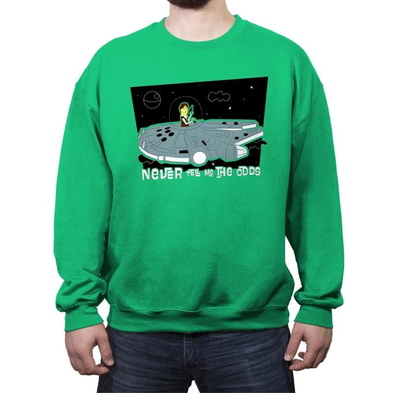 Never tell me Odds - Crew Neck Sweatshirt Crew Neck Sweatshirt RIPT Apparel Small / Irish Green