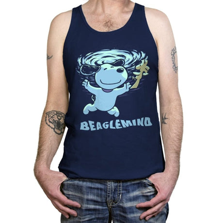 Nevermind Beagle Music  - Tanktop Tanktop RIPT Apparel X-Small / Navy