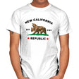 New California Republic - Mens T-Shirts RIPT Apparel Small / White