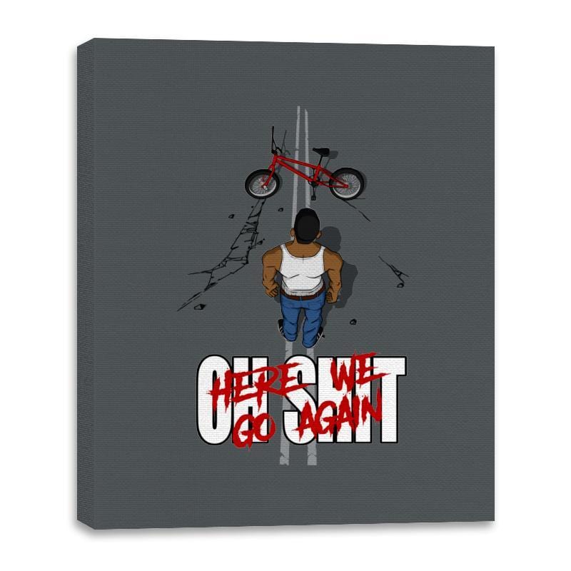 New Game - Canvas Wraps Canvas Wraps RIPT Apparel 16x20 / Charcoal