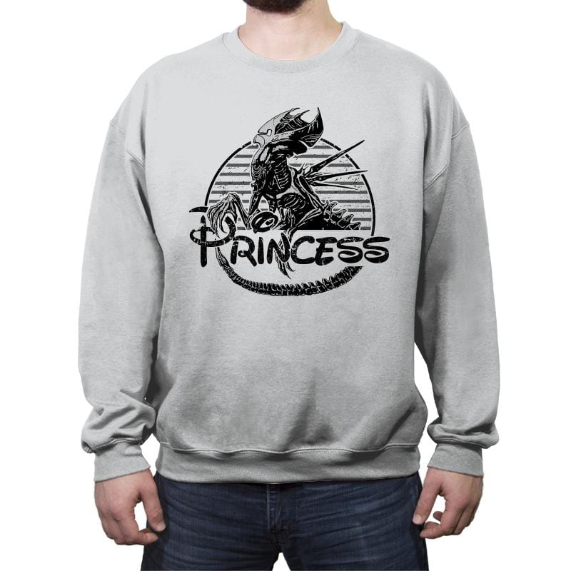 New Princess - Crew Neck Sweatshirt Crew Neck Sweatshirt RIPT Apparel Small / Sport Gray