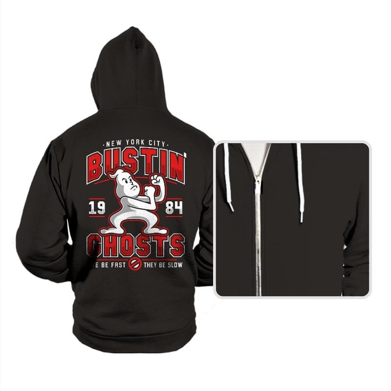 New York City Bustin' Ghosts - Hoodies Hoodies RIPT Apparel Small / Black