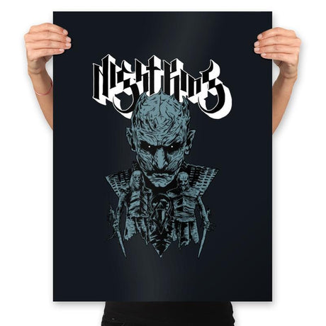 Night King - Prints Posters RIPT Apparel 18x24 / Black