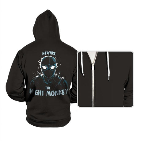 Night Monkey - Hoodies Hoodies RIPT Apparel Small / Black