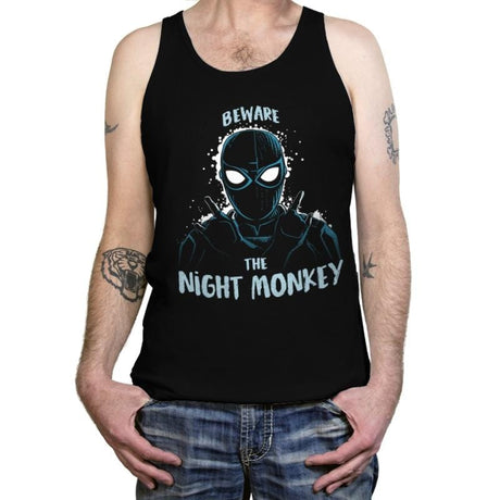 Night Monkey - Tanktop Tanktop RIPT Apparel X-Small / Black