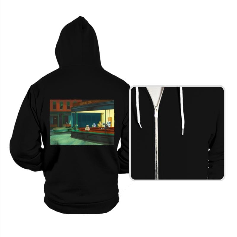 NightDroids - Hoodies Hoodies RIPT Apparel Small / Black