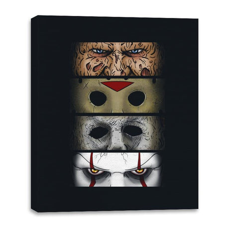 Nightmare Eyes - Canvas Wraps Canvas Wraps RIPT Apparel 16x20 / Black