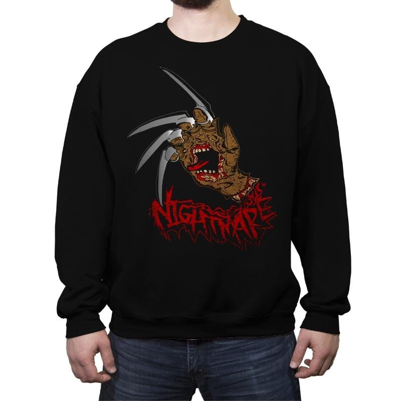 Nightmare Hand - Crew Neck Sweatshirt Crew Neck Sweatshirt RIPT Apparel Small / Black