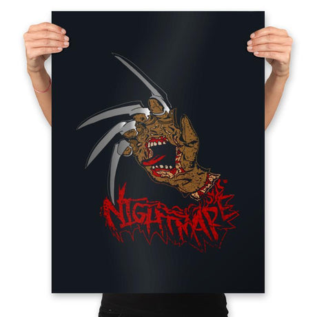 Nightmare Hand - Prints Posters RIPT Apparel 18x24 / Black