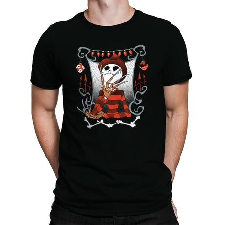 Nightmare In Pumpkin Land - Miniature Mayhem - Mens Premium T-Shirts RIPT Apparel Small / Black