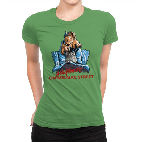 Nightmare on Melmac Street - Best Seller - Womens Premium T-Shirts RIPT Apparel Small / Kelly