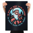 Nightmare Santa - Prints Posters RIPT Apparel 18x24 / Black