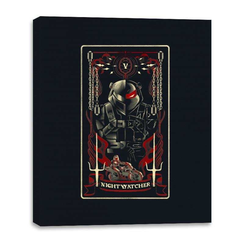 Nightwatcher Tarot - Canvas Wraps Canvas Wraps RIPT Apparel 16x20 / Black