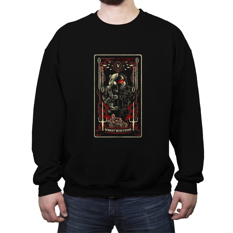 Nightwatcher Tarot - Crew Neck Sweatshirt Crew Neck Sweatshirt RIPT Apparel Small / Black