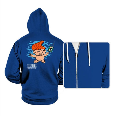 Nineties: Never Old - Hoodies Hoodies RIPT Apparel Small / True Royal