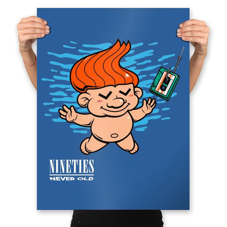 Nineties: Never Old - Prints Posters RIPT Apparel 18x24 / Royal