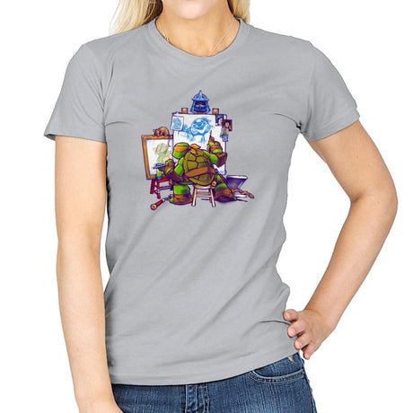 Ninja Rockwell - 80s Blaarg - Womens T-Shirts RIPT Apparel Small / Sport Grey