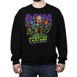 Ninja Turtles Vs. The NYC Villains - Best Seller - Crew Neck Sweatshirt Crew Neck Sweatshirt RIPT Apparel Small / Black