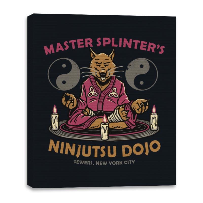 Ninjutsu Dojo - Canvas Wraps Canvas Wraps RIPT Apparel 16x20 / Black