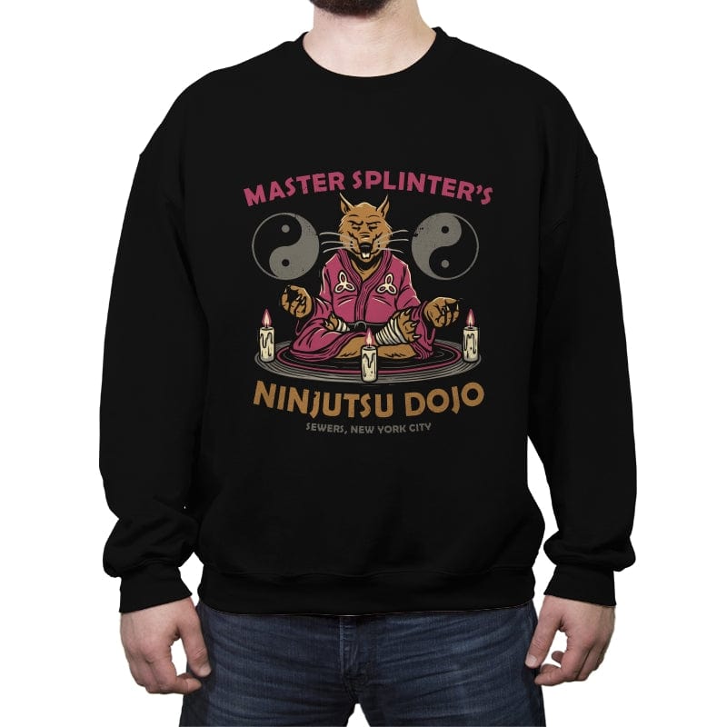 Ninjutsu Dojo - Crew Neck Sweatshirt Crew Neck Sweatshirt RIPT Apparel Small / Black