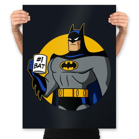 No.1 Bat - Prints Posters RIPT Apparel 18x24 / Black