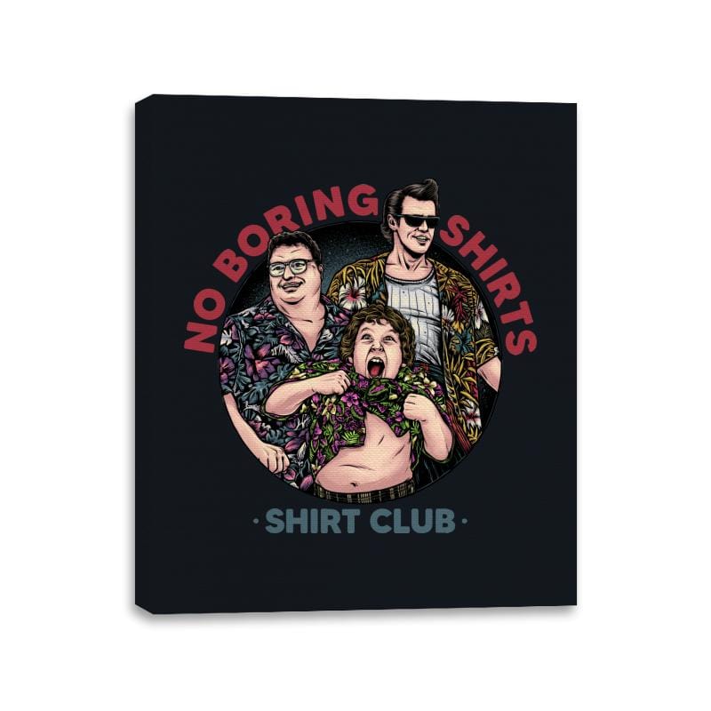 No Boring Shirts - Canvas Wraps Canvas Wraps RIPT Apparel 11x14 / Black