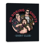 No Boring Shirts - Canvas Wraps Canvas Wraps RIPT Apparel 16x20 / Black