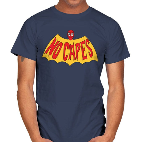 No Capes - Mens T-Shirts RIPT Apparel Small / Navy