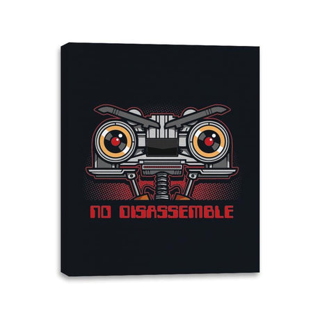 No Disassemble - Canvas Wraps Canvas Wraps RIPT Apparel 11x14 / Black