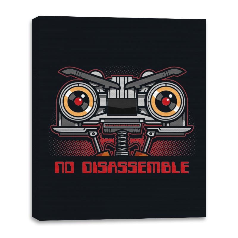 No Disassemble - Canvas Wraps Canvas Wraps RIPT Apparel 16x20 / Black