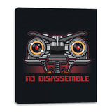 No Disassemble - Canvas Wraps Canvas Wraps RIPT Apparel 16x20 / Black