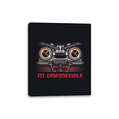 No Disassemble - Canvas Wraps Canvas Wraps RIPT Apparel 8x10 / Black