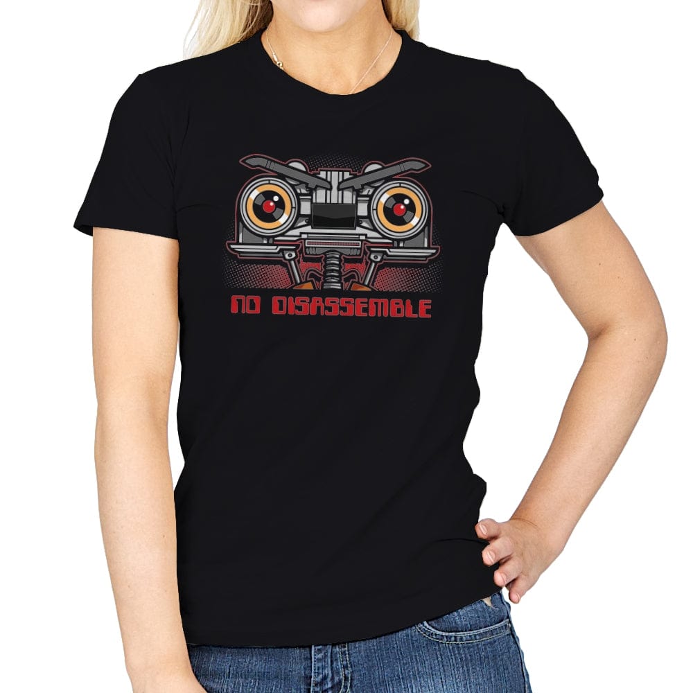 No Disassemble - Womens T-Shirts RIPT Apparel Small / Black