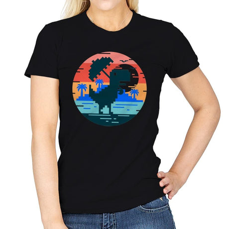 No Internet In Summer - Womens T-Shirts RIPT Apparel Small / Black