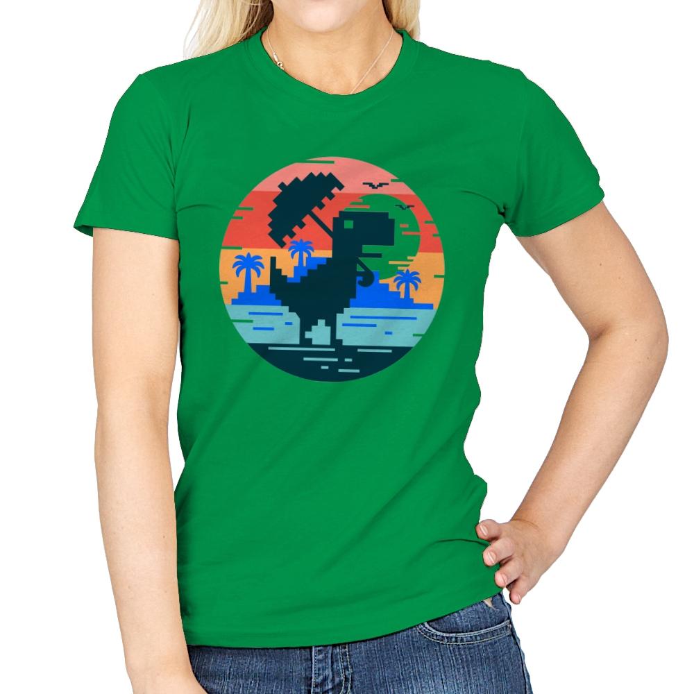 No Internet In Summer - Womens T-Shirts RIPT Apparel Small / Irish Green