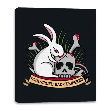 No Ordinary Rabbit - Canvas Wraps Canvas Wraps RIPT Apparel 16x20 / Black