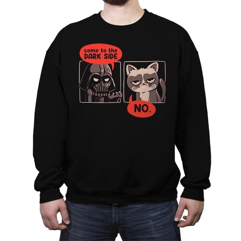 No Thanks - Crew Neck Sweatshirt Crew Neck Sweatshirt RIPT Apparel Small / Black