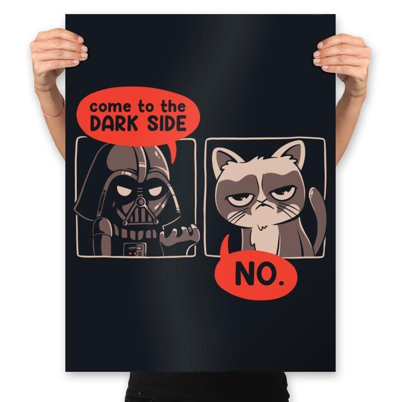 No Thanks - Prints Posters RIPT Apparel 18x24 / Black