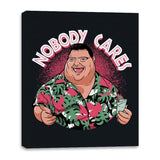 Nobody Cares - Canvas Wraps Canvas Wraps RIPT Apparel 16x20 / Black